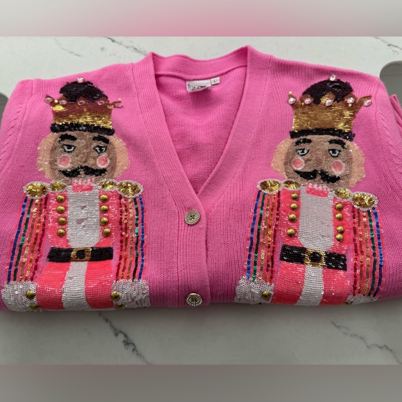 QUEEN OF SPARKLES Sweaters Queen Of Sparkles Hot Pink Nutcracker